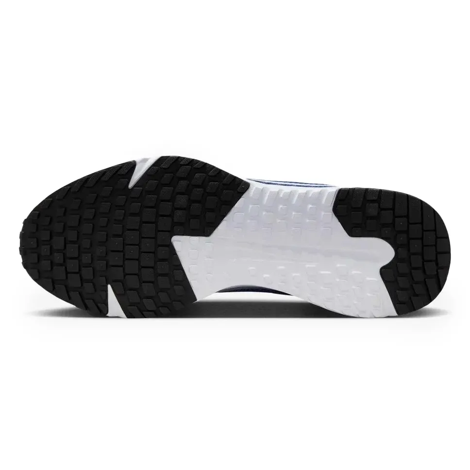 Sola do tênis Nike Run Defy Masculino Azul com detalhes de tração e durabilidade